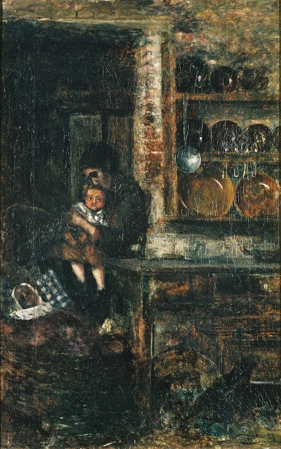 Babbo è morto - 1882, Museo Segantini, St. Moritz